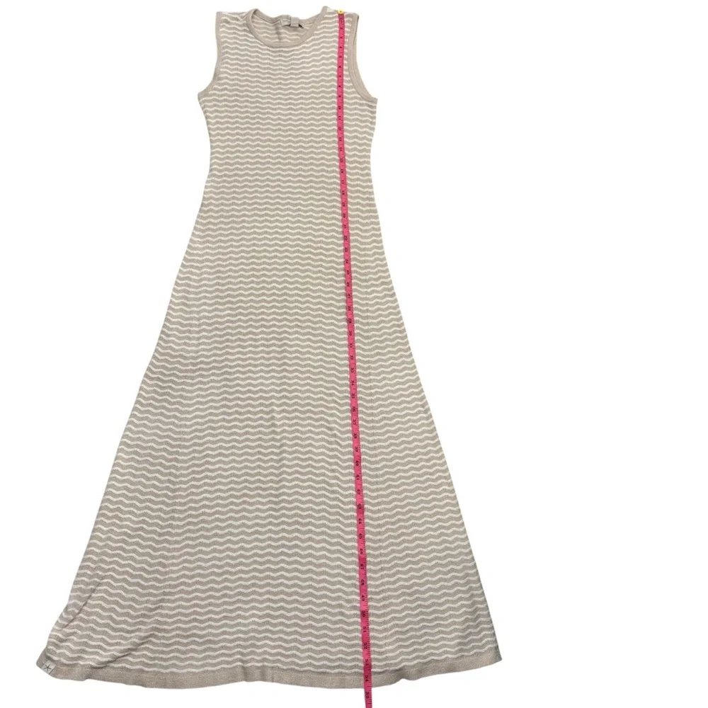 Barefoot Dreams CozyChic Ultra Lite Pointelle Tank Dress Stone Pearl Small NWT